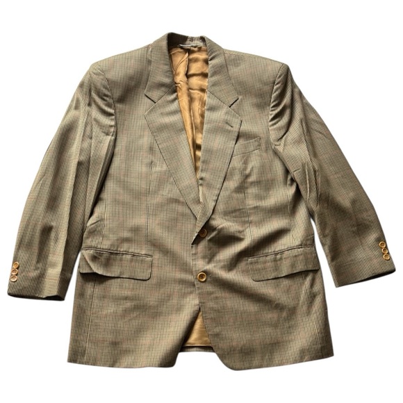 Hugo Boss vintage Corleone check plaid Vitale Barberis Caronico wool blazer | 42 - Picture 5 of 15